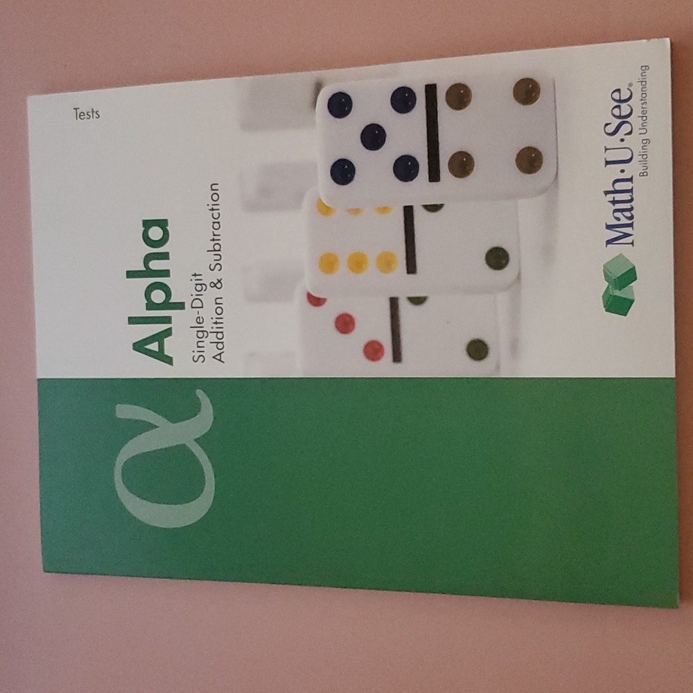 Math U See Alpha Test Booklet Homeschool
